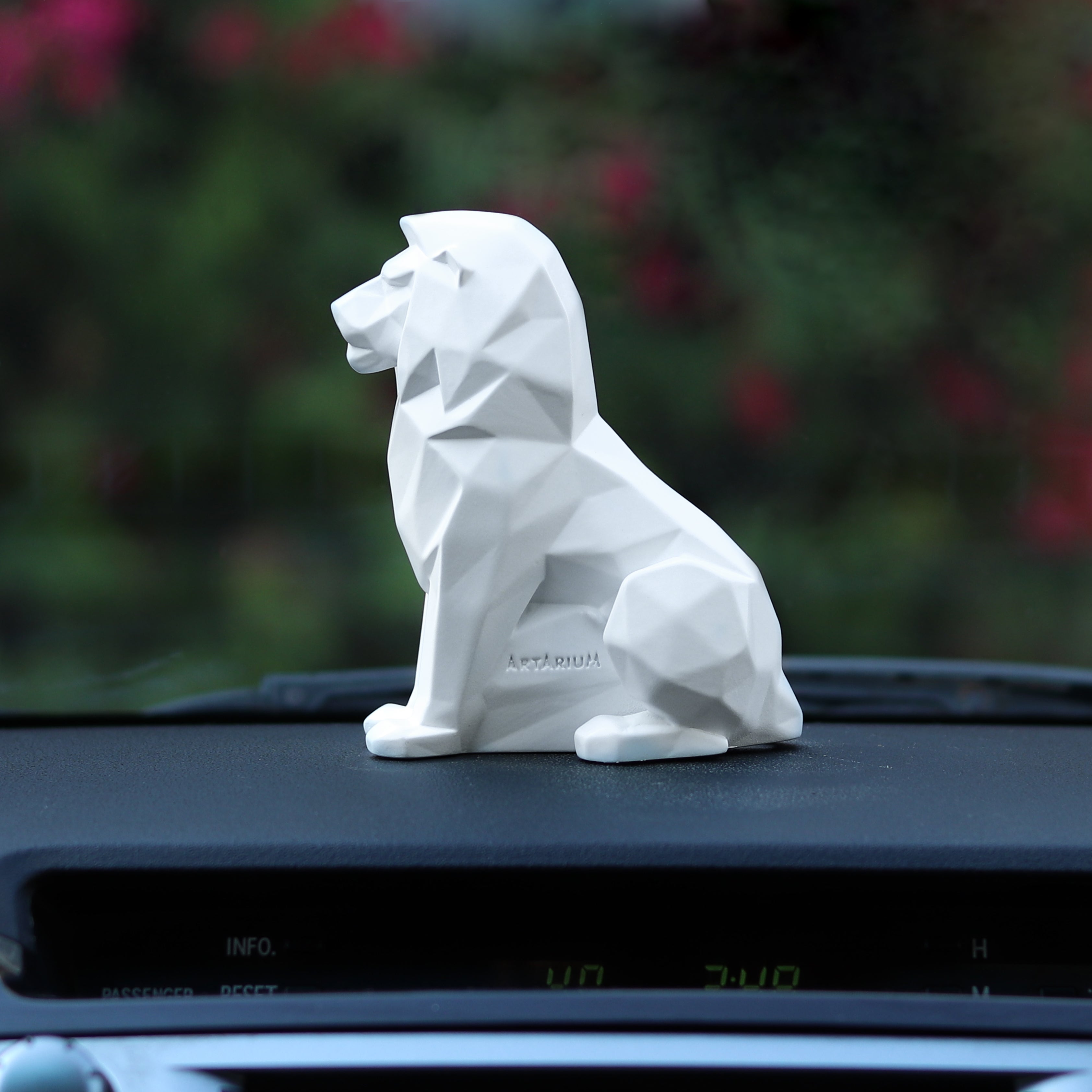 Geometric Lion Car Dashboard