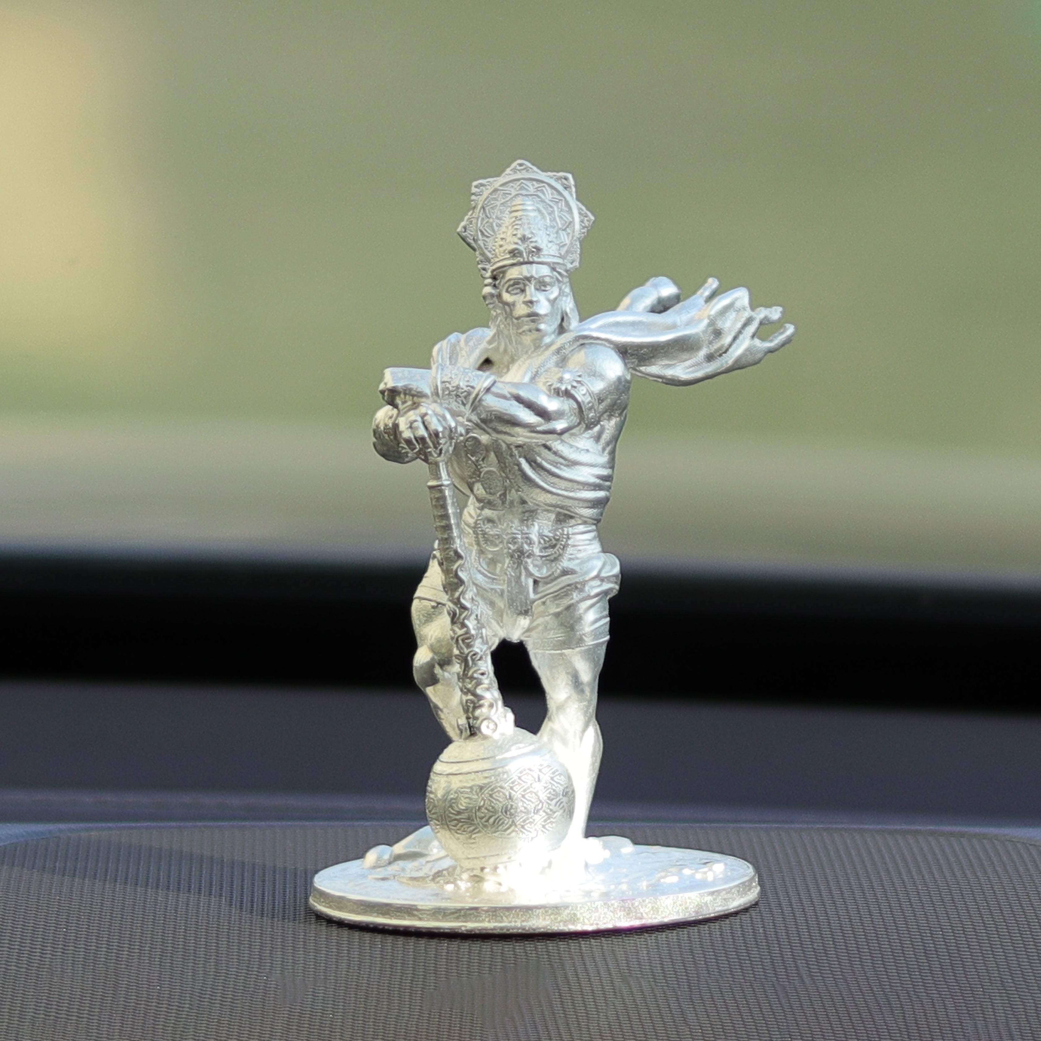 25gms  Pure Silver Bahubali Hanuman Car Dashboard